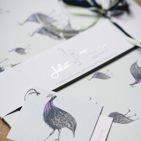 SAFARI Gift Wrap <br/> by Juliet Travers <br/> BIRDS OF A FEATHER
