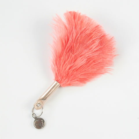 fluffi ostrich feather keyring bag charm 