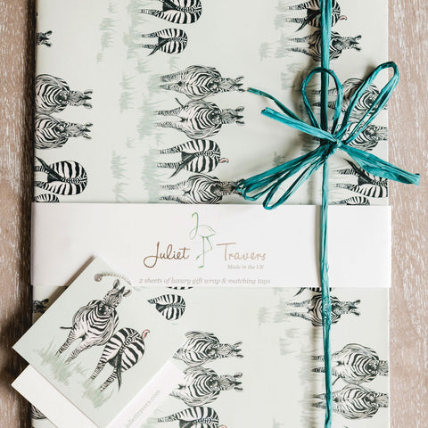 SAFARI Gift Wrap <br/> by Juliet Travers <br/> DAZZLE