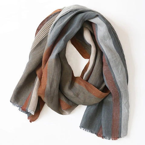 Mungo linen scarf <br/> MASALA