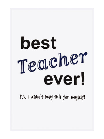 dishy designs Tea Towel <br/> BEST TEACHER EVER!!
